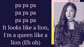 Video thumbnail of "(G)I-DLE ~ LION ~ EASY LYRICS [QUEENDOM FINAL]"