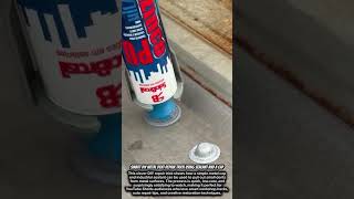 Smart DIY Metal Dent Repair Trick Using Sealant and a Cap #satisfying #construction #engineering