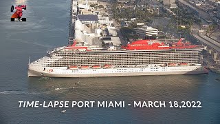 Time-lapse Port Miami - March 18, 2022