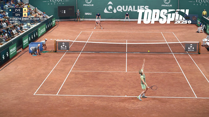 Top Spin 2K25 - Jannik Sinner Vs Alexander Zverev I HYPER TIE BREAK I Prague Tennis Centre (PS5)