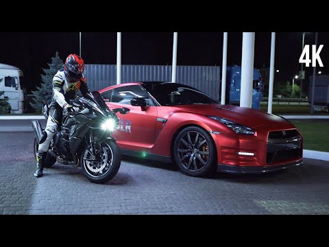 1200HP GT-R vs Kawasaki H2! Отличия от H2R.