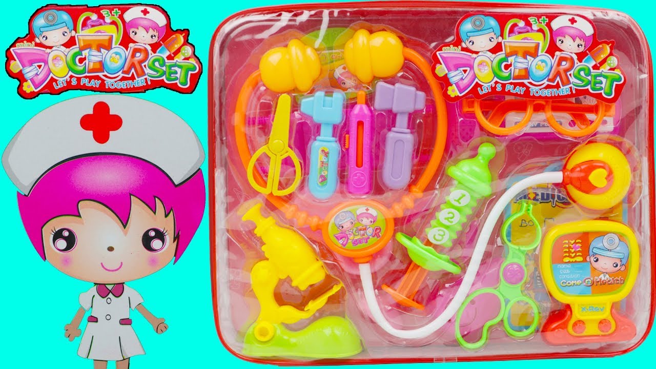 Unpacking Kids Toy Doctor Play Set & Baby Doll Doctor Play 🚑 YouTube