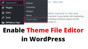 Enable Theme File Editor in WordPress