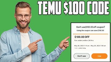 TEMU Code - Get $100 Off on Your Order (for existing customers) Temu Coupon Code