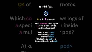 ☸️ Kubernetes MCQ Challenge — Can You Answer All 5? #Shorts