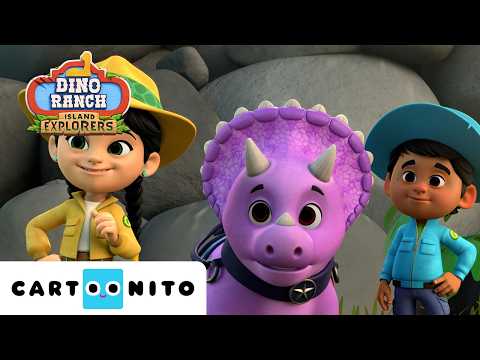 Dino Ranch: Exploradores da Ilha | Missão de Resgate: T-Rex Dorminhoco! 🎶🦖 | NOVO | Cartoonito