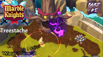 MARBLE KNIGHTS | World 4 : Elvan Waterfalls | Part : 5 | Boss Fight : Treestache | iOS Walkthrough