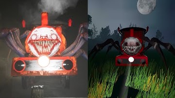Playing Choo Choo Charles Nightmare mode in PC vs Playing Choo Choo in Mobile | Horror Gameplay