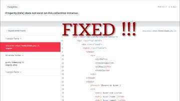 Property [column] does not exist on this collection instance - How to fix- Laravel App