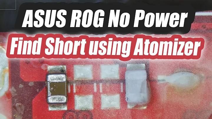 Asus ROG G531G Won't turn on. Finding short circuit using Atomizer Rosin Flux powder