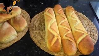 باكيط المخبزات او الخبز الفرنسي ناجح بجوج طرق و مقدير مختالفة