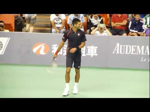 Nole imitates Nadal, Sharapova, Almagro (in Taiwan 2012) #Djokovic