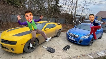 Mr. Joe on Opel HID Steering WHEEL in GARAGE VS WIZARD Mr. Joker Conjured Car Keys from Camaro 13+