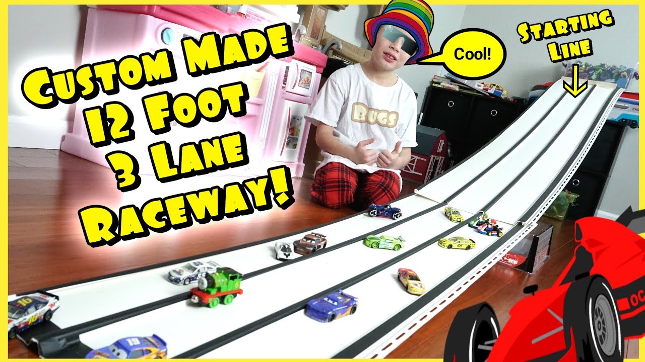 Munchkins and Mayhem: DIY Car Race Track