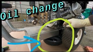 HOW TO CHANGE OIL ON A HONDA GX390 PRESSURE WASHER