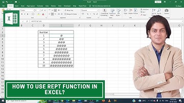 how to use rept function in excel?