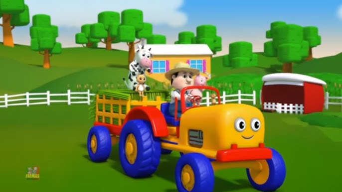 trator para crianças, músicas de veículos para crianças, Tractor Song