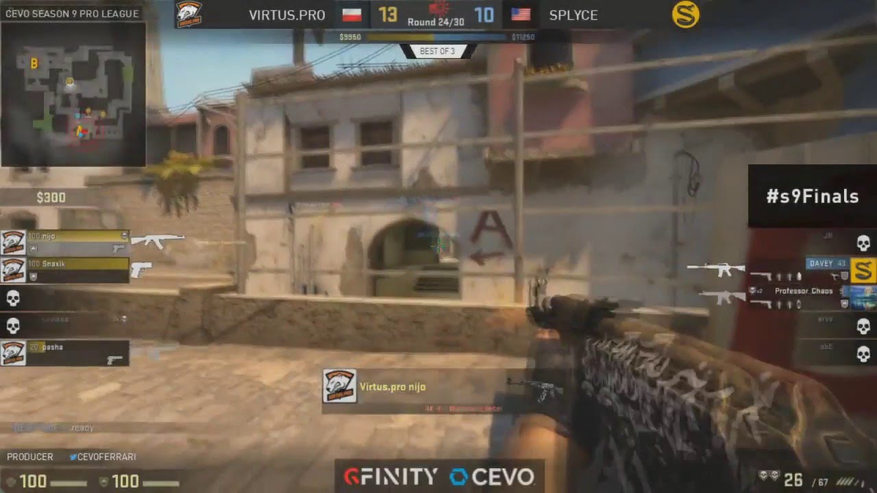 CEVO Season 9 Finals | DAVEY vs Virtus.pro | Ninja defuse