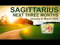 SAGITTARIUS “HERE COMES THE SUN!” ✨ Next Three Months Tarot Reading | January – March 2026