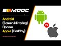 Android (Screen Mirroring) против Apple (CarPlay)