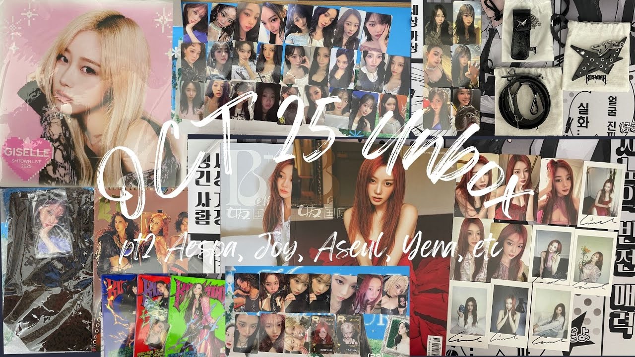 October 25 mail unboxing pt 2| Aespa, Aseul, Joy, and more! - YouTube