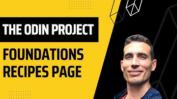 The Odin Project - Foundations Recipes Page