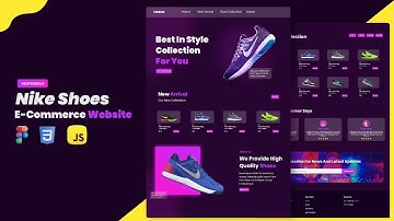 Nike Shoes Ecommerce Website Design Using HTML CSS & Javascript | Al Raza Coding