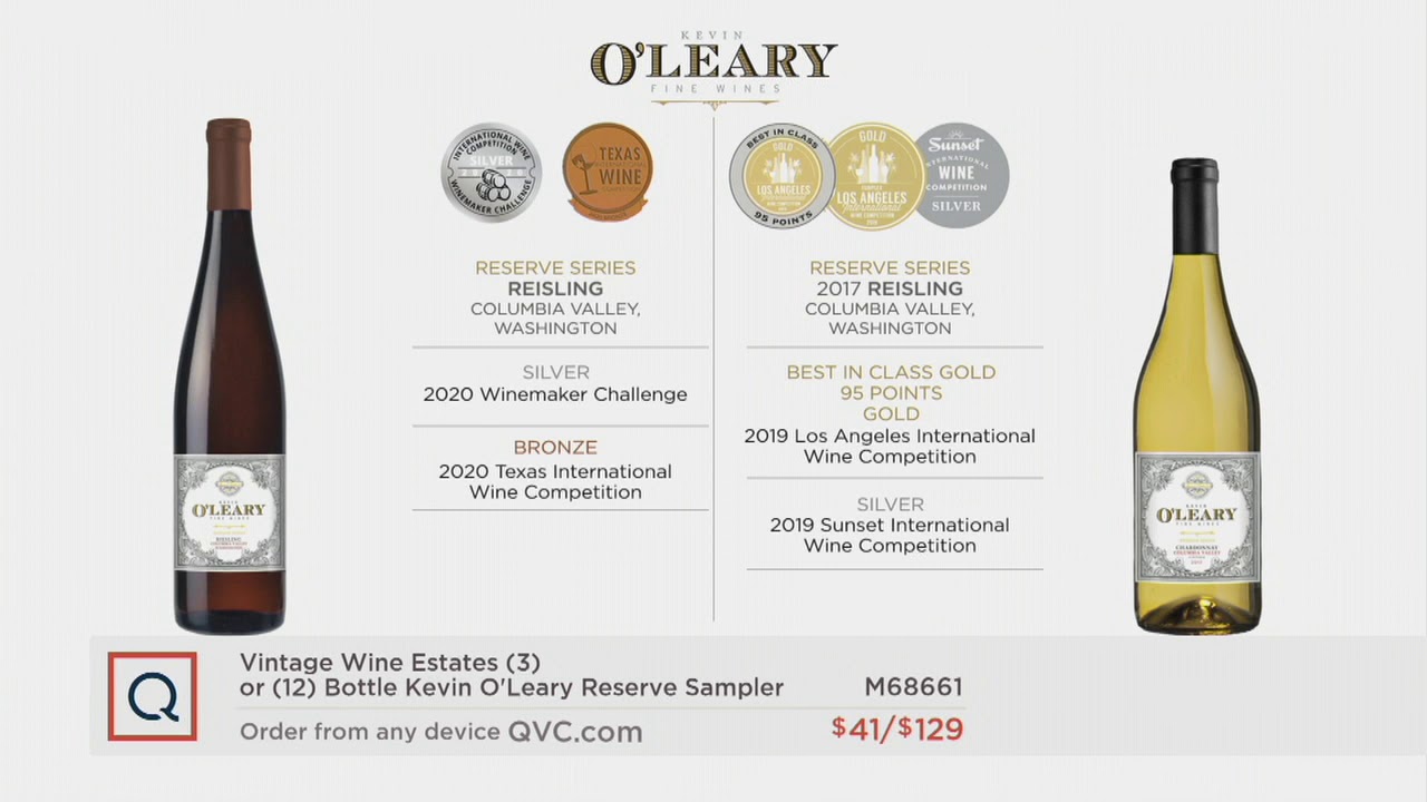 Vintage Wine Estates (3) or (12) Bottle Kevin O'Leary Reserve Sampler on QVC YouTube
