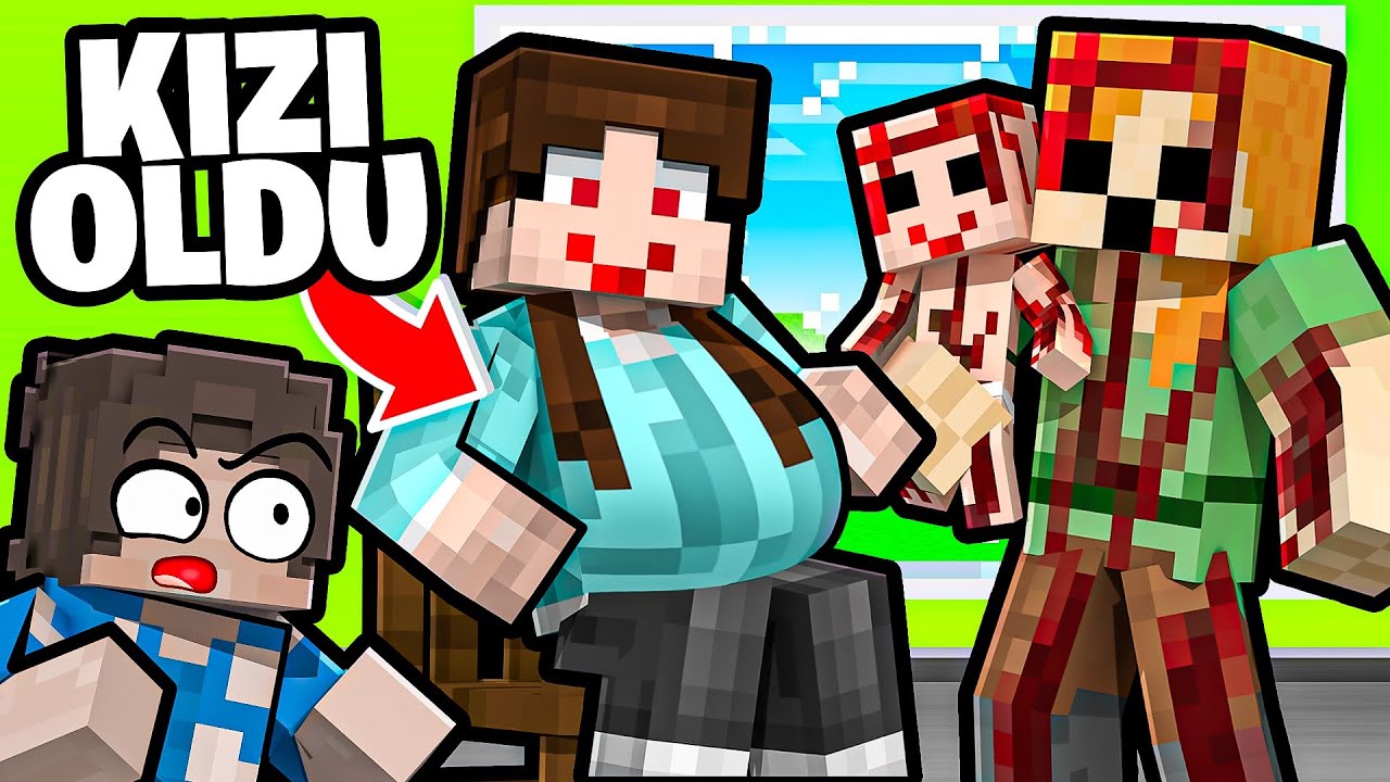 Minecraft'ta BOBBY'NİN KIZI OLDU 😊