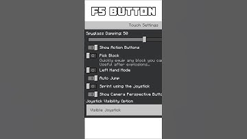 F5 Button in Minecraft pocket edition #shorts #minecraft