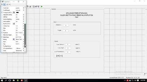 Cara Membuat Aplikasi Perhitungan Tabung dengan Menggunakan MATLAB Oleh Aditya Rachman FPK-UNRI