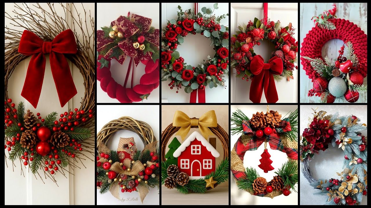 🎄✨ Потрясающие 😲 Красивые идеи для рождественских венков своими руками | Элегантный и простой пра...