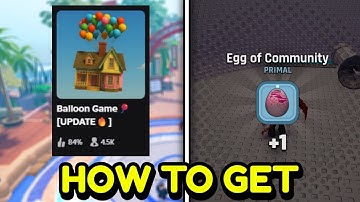 How To Get The Balloon Game Egg In The Roblox Hatch Event!