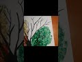 water color painting 🎨🖌 colorful tree ☘🦋 #art #sl #drawing #creativepassion
