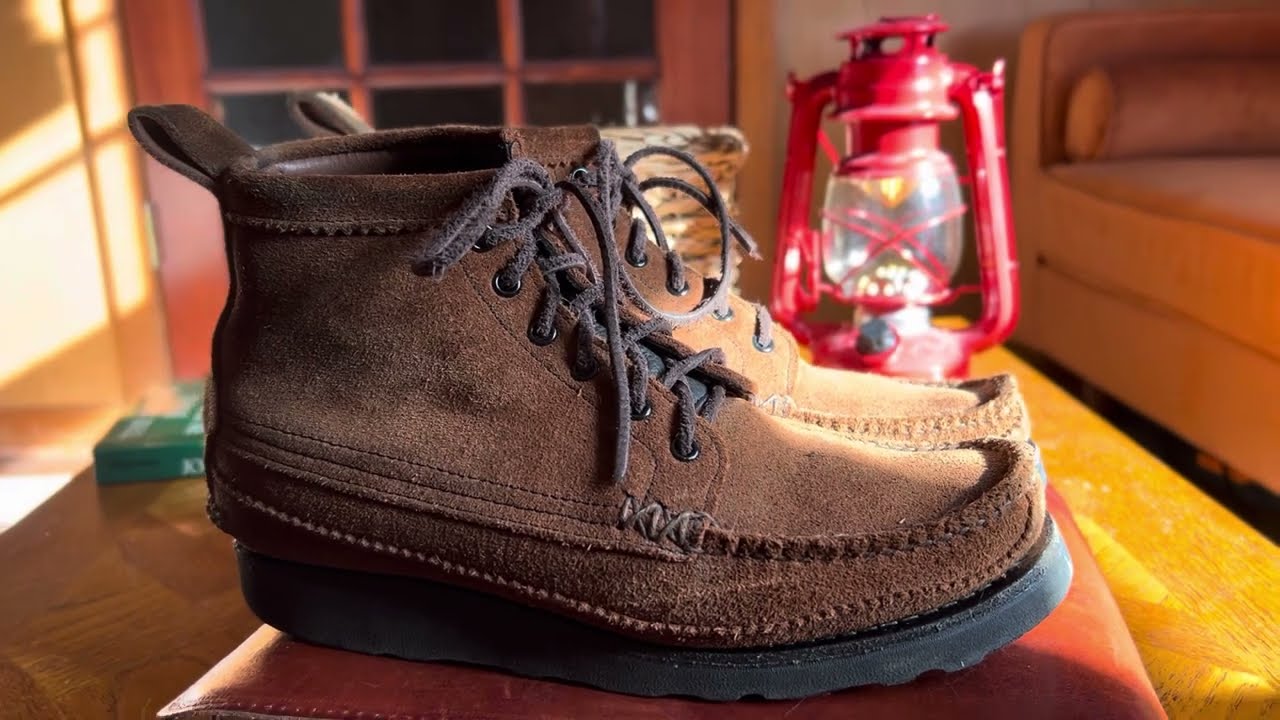 ユケテン モカシン ブーツ オリーブ angler boots Yuketen Angler Boots | The Viberg of Moccasins? - YouTube