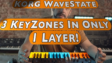 Korg WaveState - Create 3 Keyboard Zones in only one Layer!