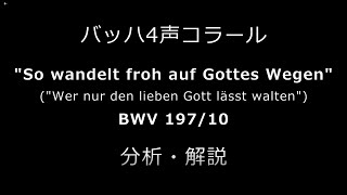 BWV 197/10 分析（バッハ4声コラール解説シリーズ1）