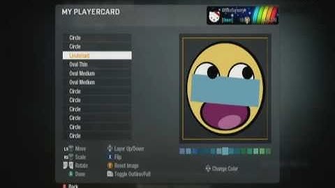 Black Ops Emblem Tutorials: Awesome Face