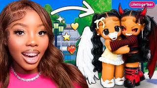 We Got ADOPTED As ANGEL And DEMON BABIES ⭐ | Roblox Life Together Rp Snapchat