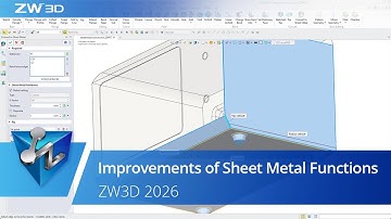Improvements of Sheet Metal Functions | ZW3D 2026 Official
