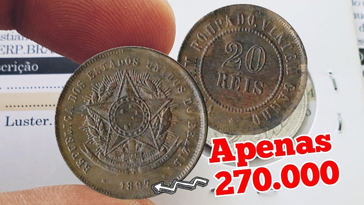 A Lendária 20 RÉIS 1897,moeda rarissima, veja se você tem urgente.
