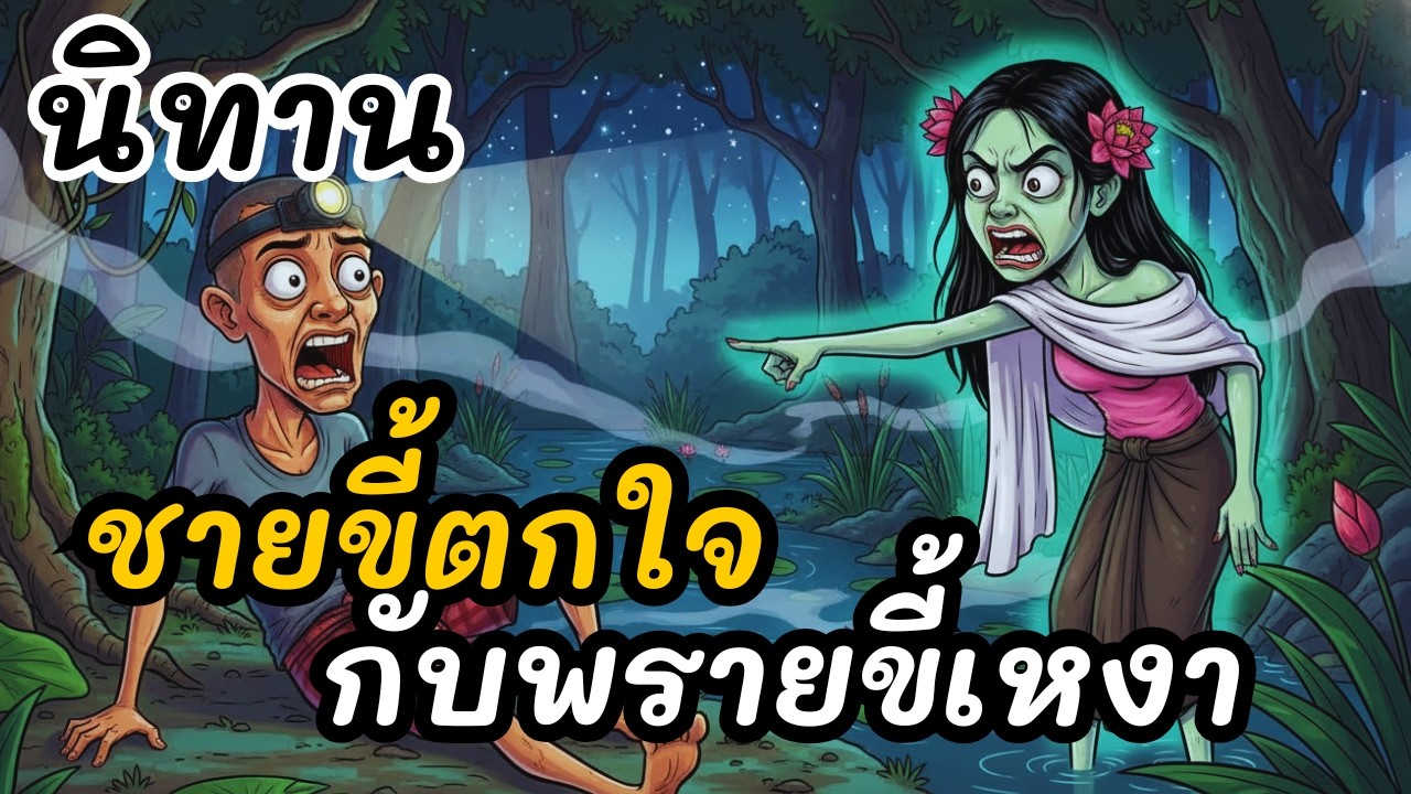 ชายขี้ตกใจกับนางพรายขี้เหงา | #นิทาน #นิทานพื้นบ้าน #นิทานก่อนนอน #นิทานสอนใจ #นิทานสั้น