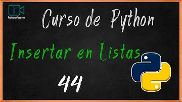 INSERTAR ELEMENTOS EN UNA LISTA DE PYTHON