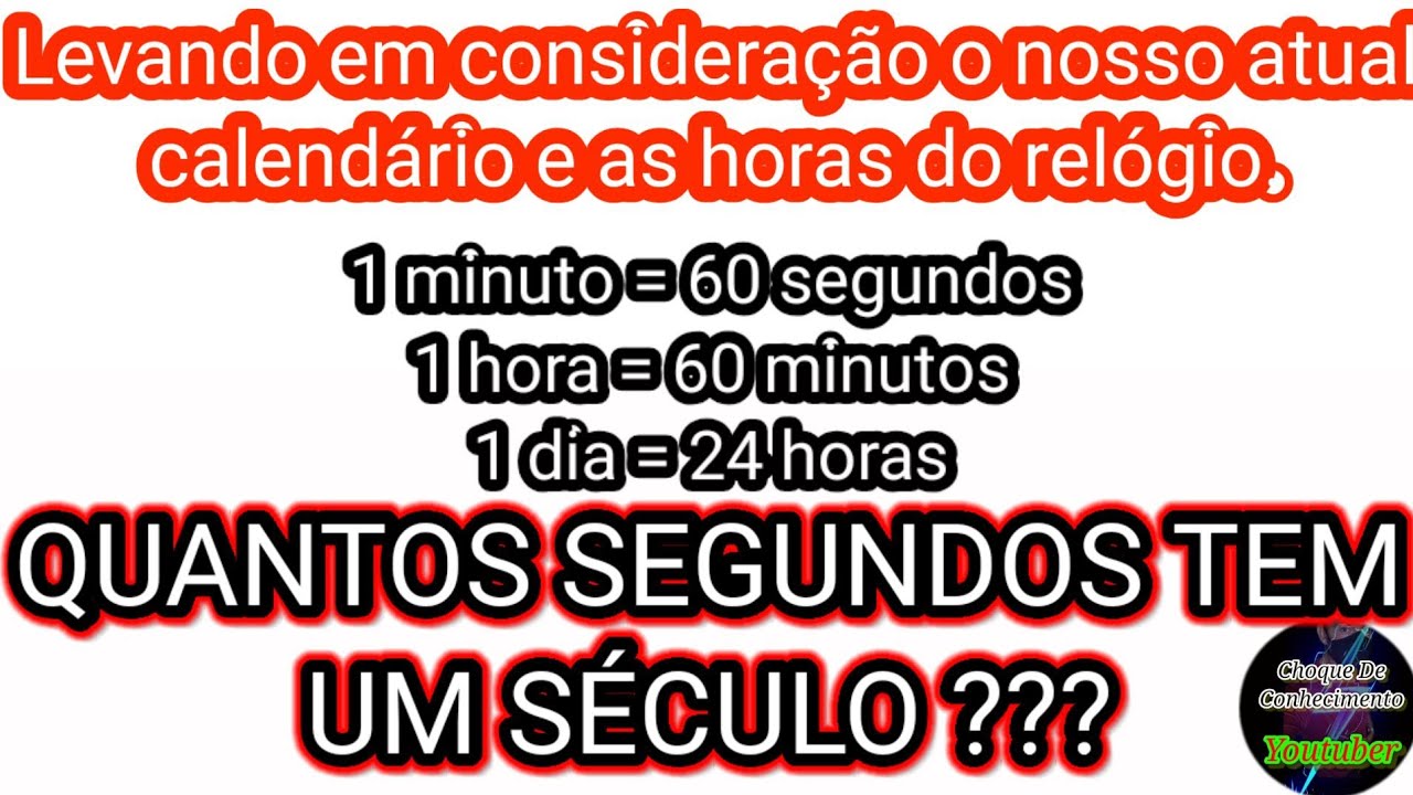 Quantas horas minutos e segundos têm em 1 ano?