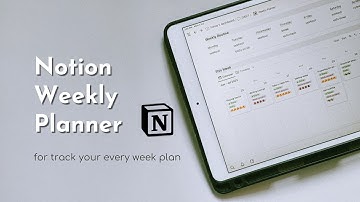 Notion setup: Let’s build weekly planner in Notion | sub eng/indo