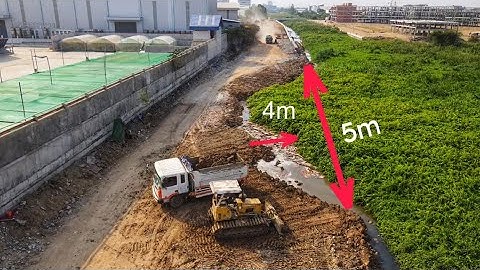 Ep25.Next Level Filling Part Width And Length To Be Equal By Bulldozer And Truck 5Ton Unloading Work