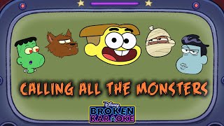 Calling All the Monsters Parody 🎃 | Lyric Video | Broken Karaoke | Big City Greens | Disney Channel