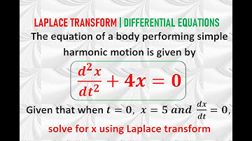 LAPLACE TRANSFORM | Homogeneous 2nd Order ODE | Example 3