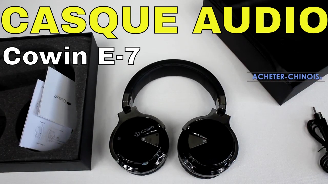 casque audio cowin e 7 aliexpress unboxing test youtube