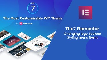 The7 Elementor Theme Tutorial #3 How to Change Header Elements